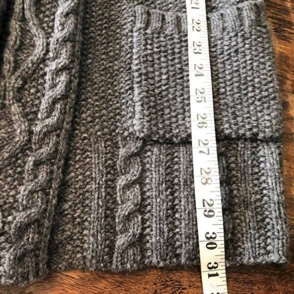 Eddie Bauer Grey Wool Cardigan Vest With Pockets XS - Picture 6 of 13